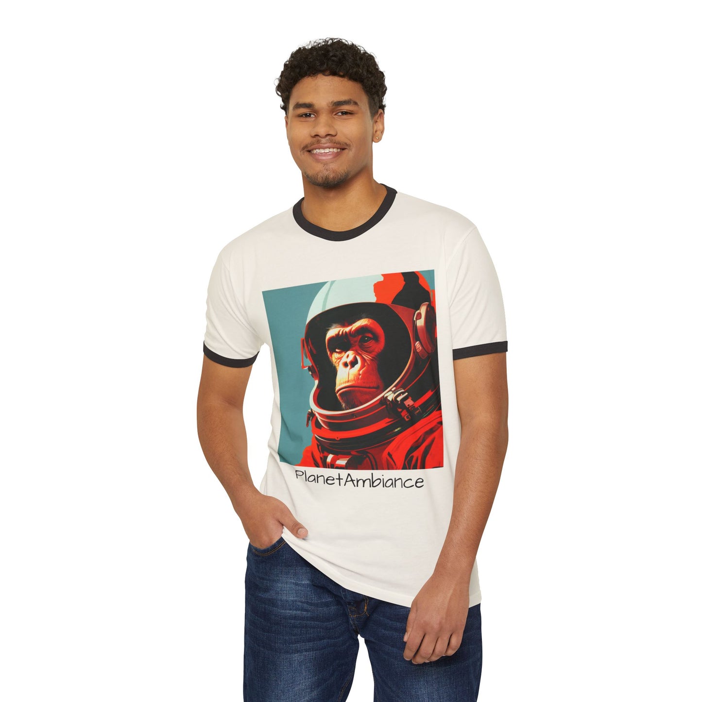 "Major Tom" Space Monkey Ringer Tee