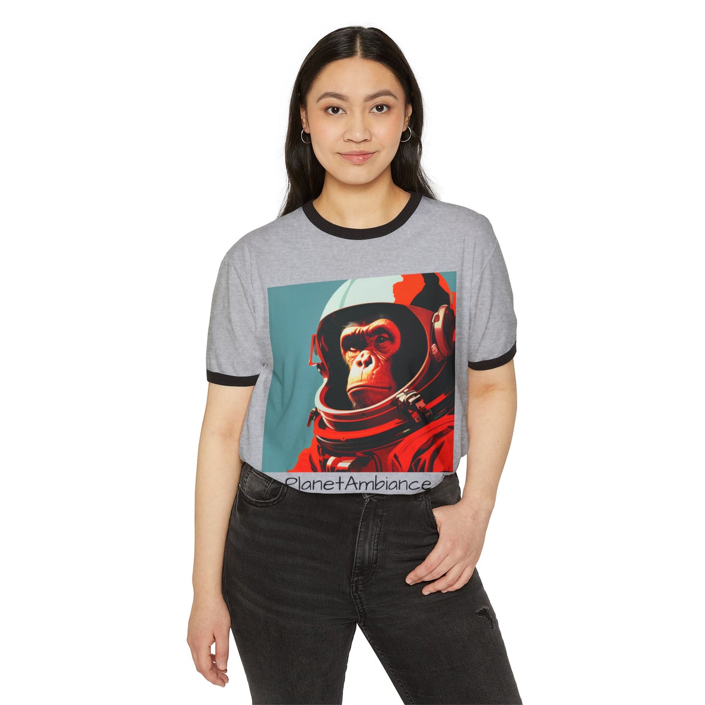"Major Tom" Space Monkey Ringer Tee