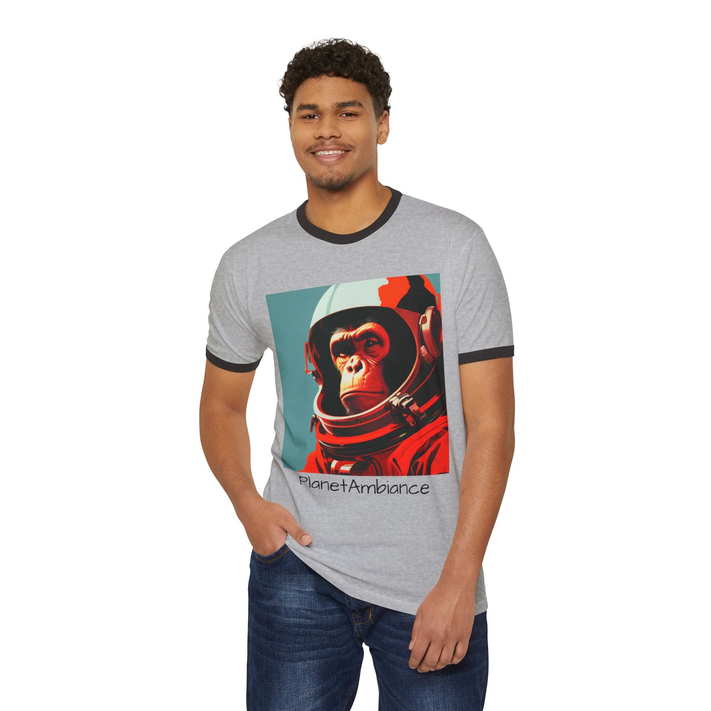 "Major Tom" Space Monkey Ringer Tee